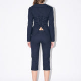 Slate Capri Pants - Multicolour - The Tacca