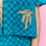 Miami Muse Blue Short Set
