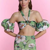 Oceanette Floral Top & Skirt Set