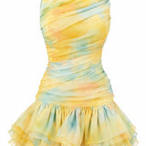 Leonis Batic Pattern Dress