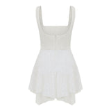 Vera White Sequin Dress - White - Görsel 2