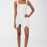 Vera White Sequin Dress - White - Görsel 3
