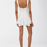 Vera White Sequin Dress - White - Görsel 4