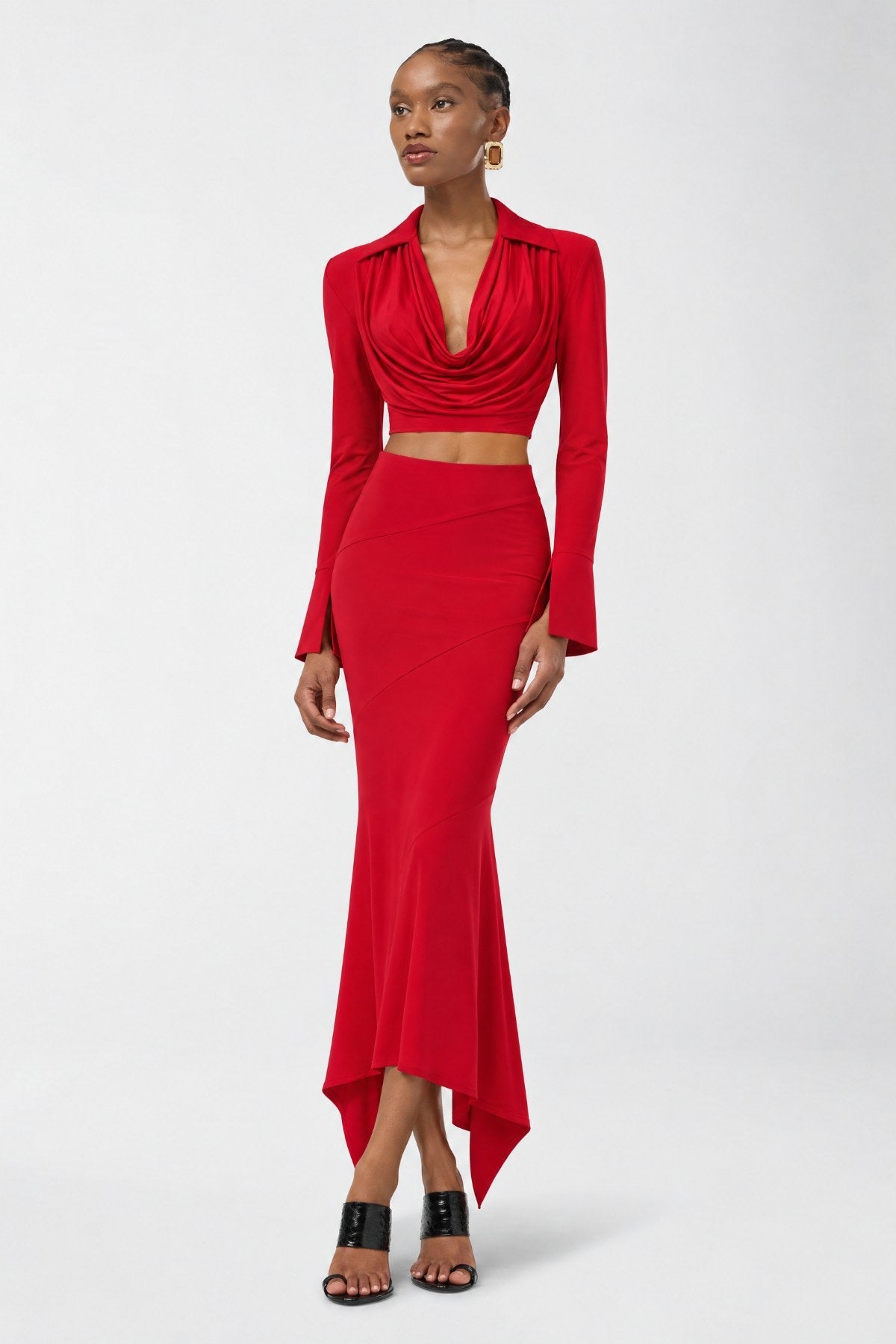 Viento Skirt Set - Red