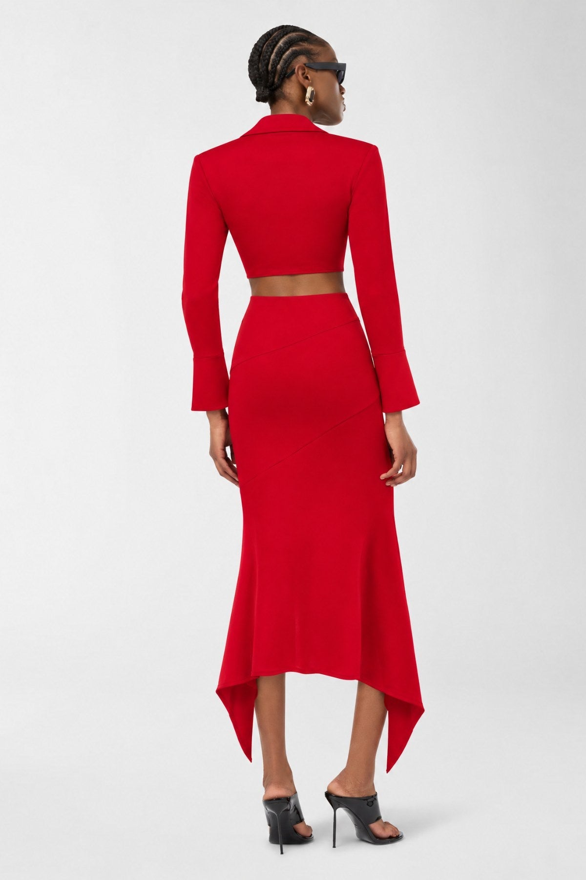 Viento Skirt Set - Red - Görsel 2